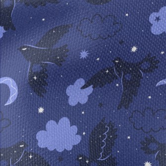 Bohemian Night Bird Waterproof Canvas