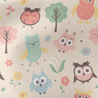 Big Eyes Cute Owl Waterproof Canvas