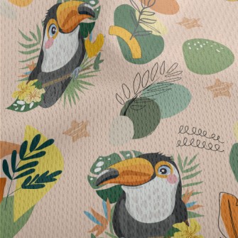 Cute And Exquisite Toucan Athletic Mesh Flat Back