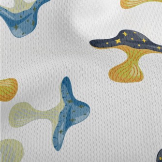 Star-studded Mushrooms Athletic Mesh Flat Back