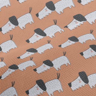 Hand Drawn Children's Dog Performance Linen