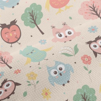 Big Eyes Cute Owl Performance Linen