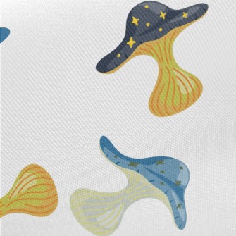 Star-studded Mushrooms Twill