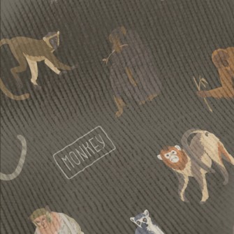 Various Orangutans And Monkeys Standard Corduroy