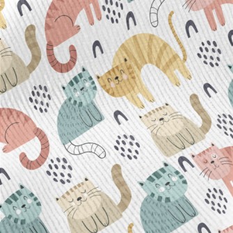 Colorful Gentle Cat Standard Corduroy