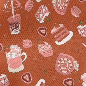 Strawberry Flavored Dessert Bu Standard Corduroy
