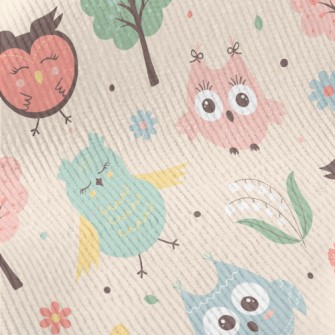 Big Eyes Cute Owl Standard Corduroy