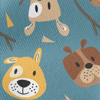 Children's Colorful Dog Standard Corduroy