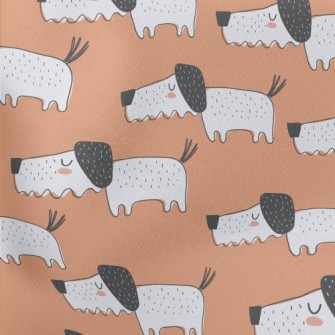 Hand Drawn Children's Dog Stretch Ponte