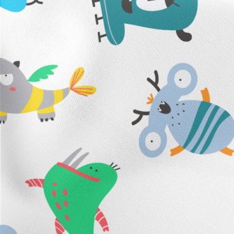 Cute Strange Alien Creatures Stretch Ponte