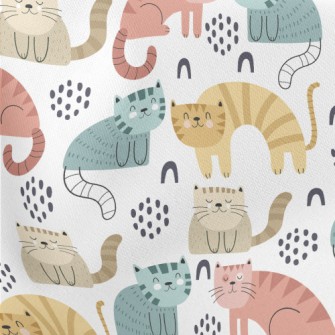 Colorful Gentle Cat Stretch Ponte