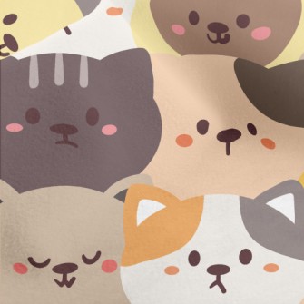 Cute And Well-behaved Cat Micro Fleece