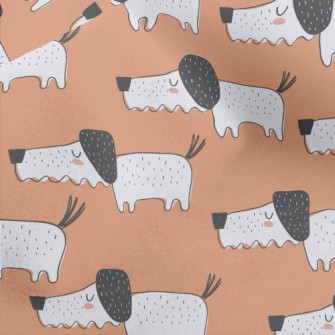 Hand Drawn Children's Dog Micro Fleece