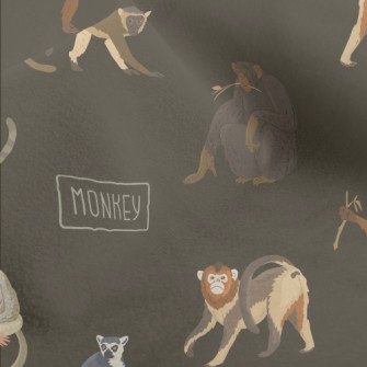 Various Orangutans And Monkeys Micro Fleece