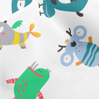 Cute Strange Alien Creatures Micro Fleece