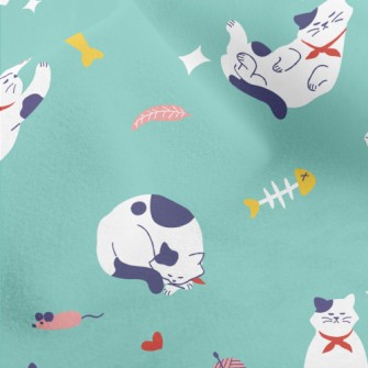 Cat&#39;s Daily Life Micro Fleece