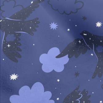Bohemian Night Bird Micro Fleece