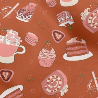Strawberry Flavored Dessert Bu Micro Fleece