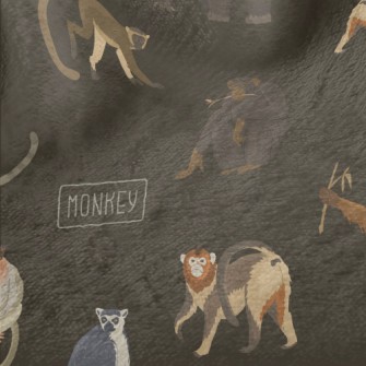 Various Orangutans And Monkeys Minky