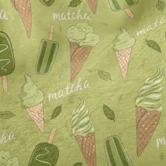 Matcha Flavored Ice Cream Minky