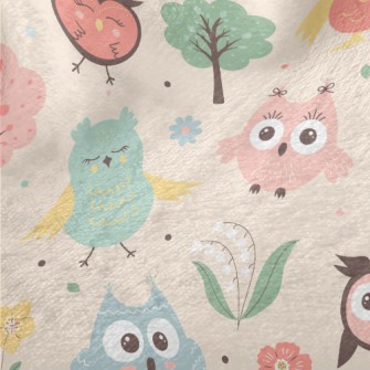 Big Eyes Cute Owl Minky