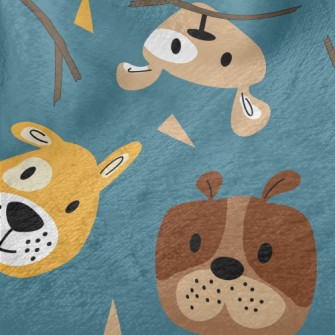 Children's Colorful Dog Minky