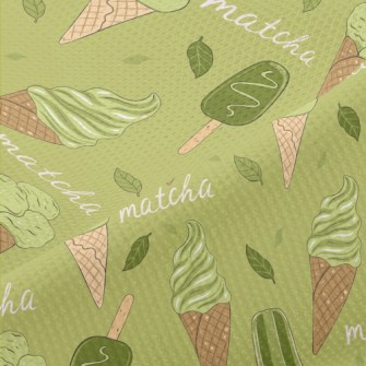 Matcha Flavored Ice Cream Piqué