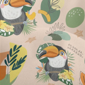 Cute And Exquisite Toucan Lightweight Performance Linen