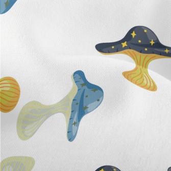 Star-studded Mushrooms Lightweight Performance Linen