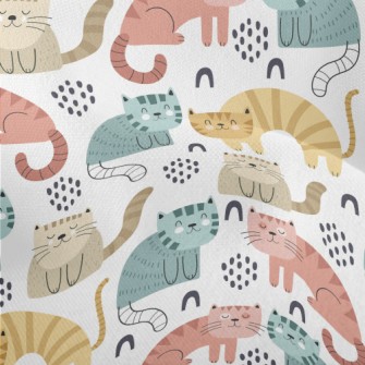 Colorful Gentle Cat Lightweight Performance Linen