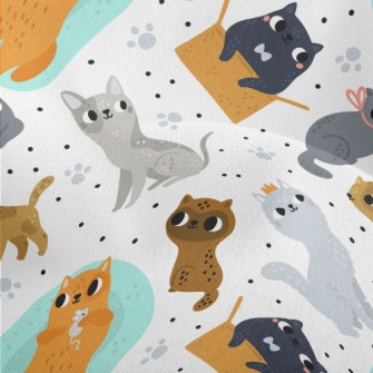 Cute Cat Lightweight Performance Linen