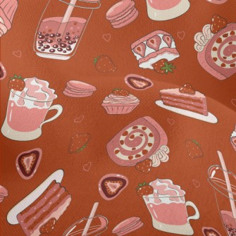 Strawberry Flavored Dessert Bu Lightweight Performance Linen