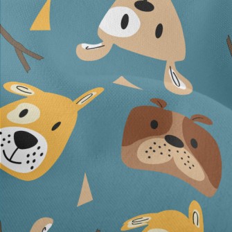 Children's Colorful Dog Lightweight Performance Linen