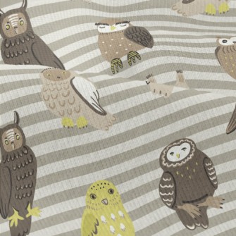 Hand Drawn Various Owls Modern Jersey