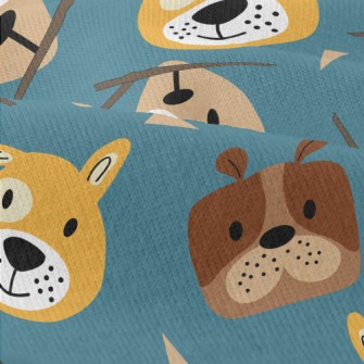 Children's Colorful Dog Modern Jersey