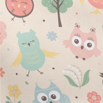 Big Eyes Cute Owl Pongee