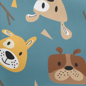 Children's Colorful Dog Pongee