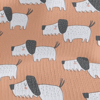 Hand Drawn Children's Dog Stretch Jersey