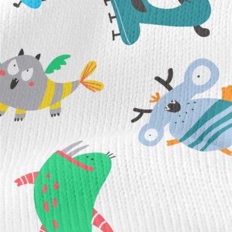 Cute Strange Alien Creatures Stretch Jersey