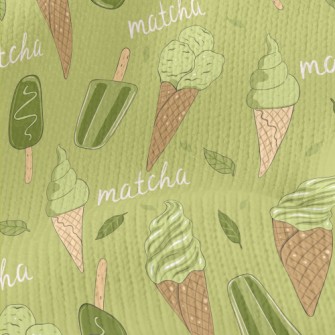 Matcha Flavored Ice Cream Stretch Jersey