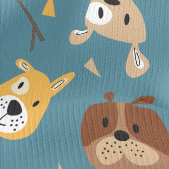 Children's Colorful Dog Stretch Jersey