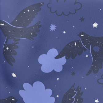 Bohemian Night Bird Lightweight Cotton Poplin