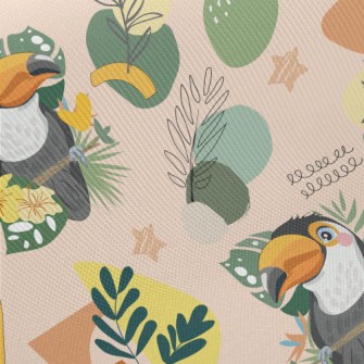 Cute And Exquisite Toucan Midweight Cotton Poplin