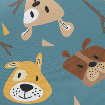 Children's Colorful Dog Midweight Cotton Poplin