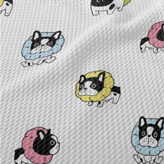 Collar Pillow French Bulldog Birdseye Piqué