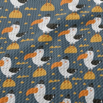 Fur-capped Seagull Birdseye Piqué