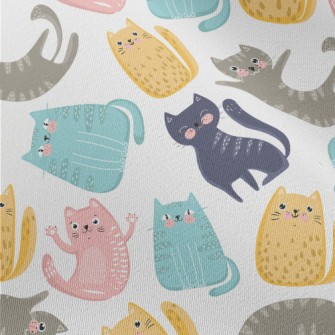 Colorful Happy Cat Chiffon