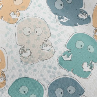 Strange Jellyfish With Eyes Chiffon