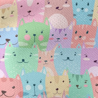 Cartoon Harmless Cat Waterproof Canvas
