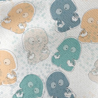 Strange Jellyfish With Eyes Waterproof Canvas
